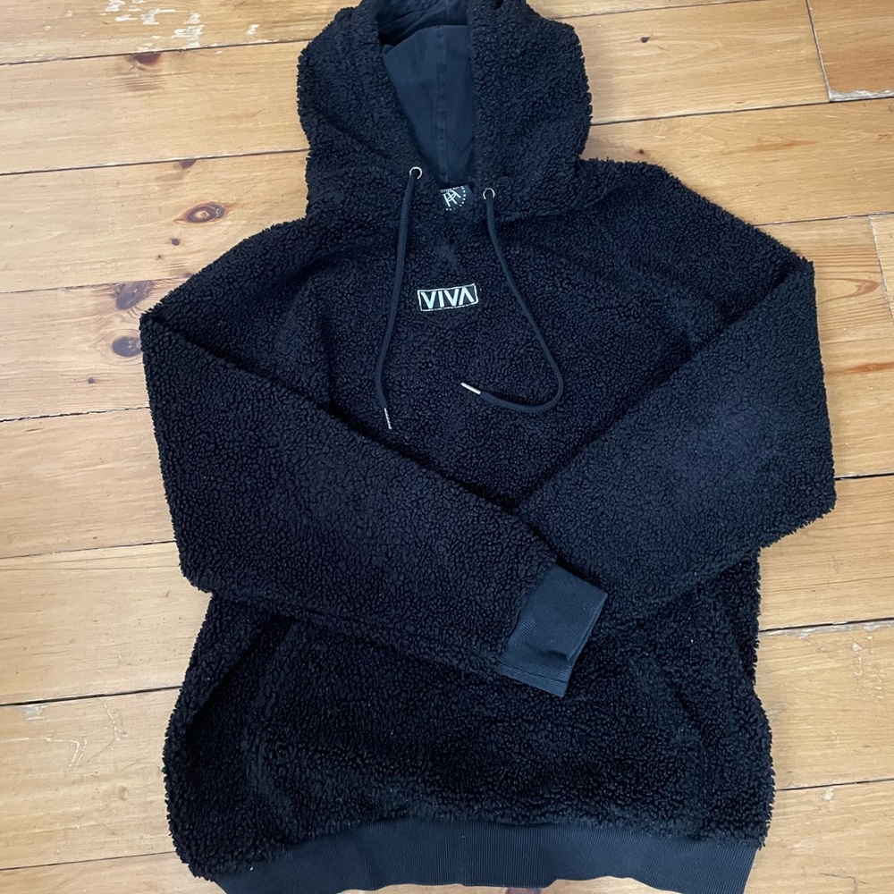 VIVA Black Fleece Men's Hoodie
